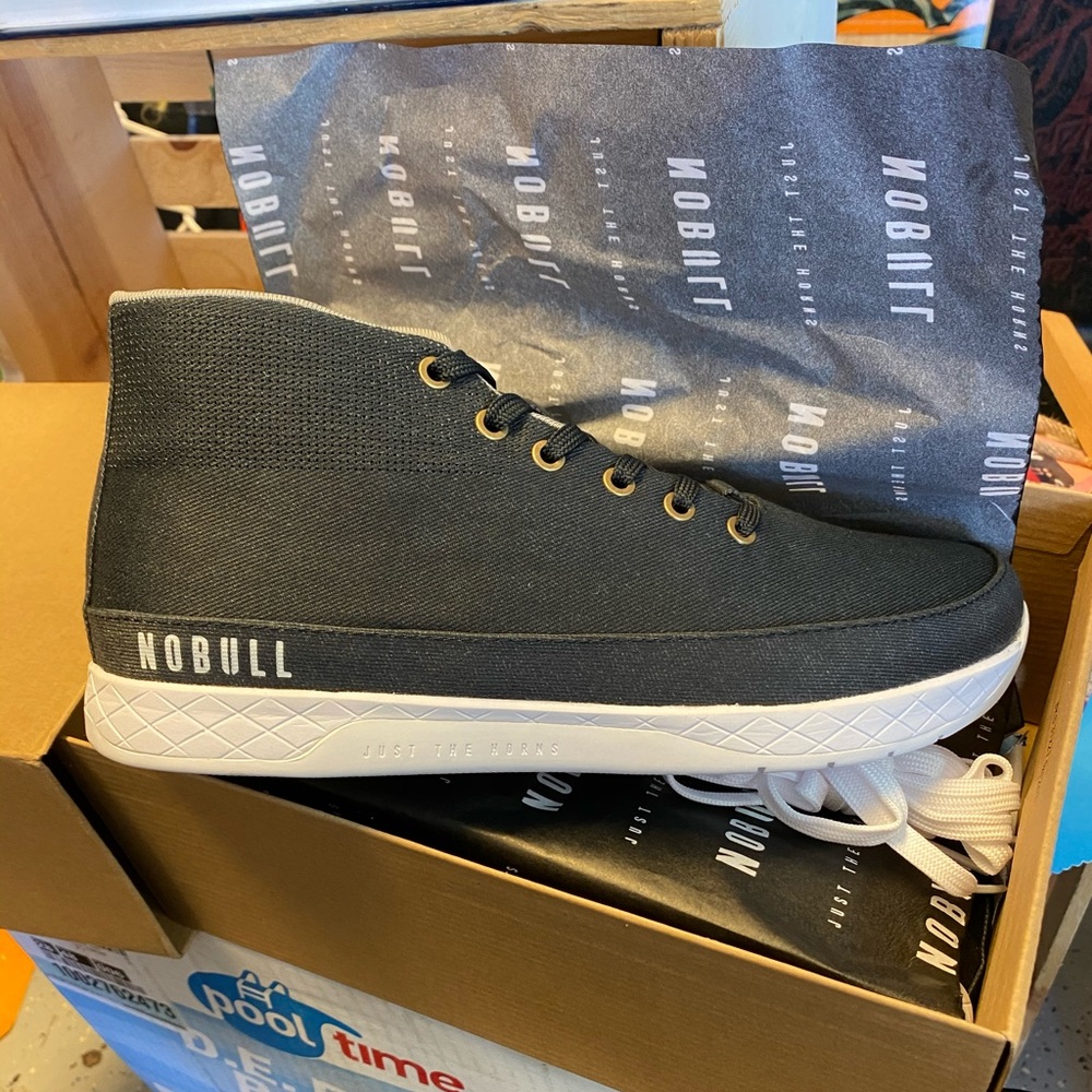 NoBull canvas mid trainers
